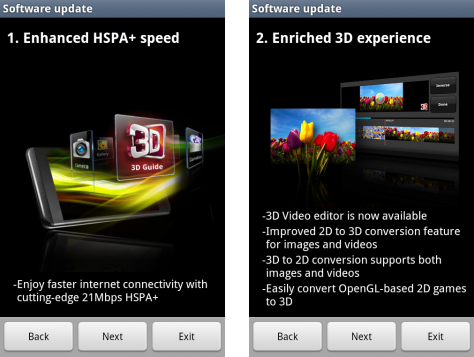 LG Optimus 3D Gingerbread update bringing faster HSPA+ and video enhancements