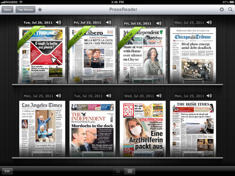 PressReader update with SmartZoom option, iOS5 support coming soon