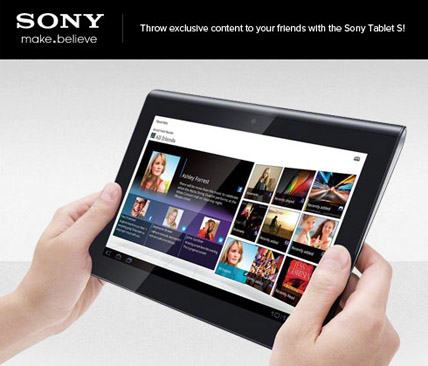 Sony hosts Tablet S and P live chat and competition at Facebook