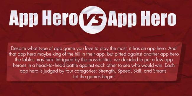 Infographic: Battle of the iPhone game heroes