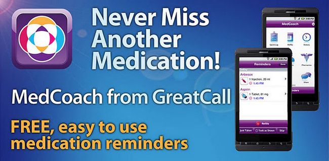 GreatCall brings its medication tracking app MedCoach to the Android Market
