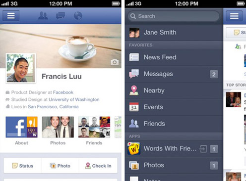 Facebook's iPhone app gets Timeline, too; iPad version coming soon
