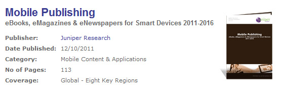 eBook sales to smartphones, tablets and eReaders to reach $9.7 billion by 2016