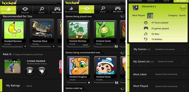 Hooked Android app provides personalized game recommendations