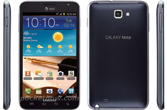 AT&T's Samsung Galaxy Note first press shots are here