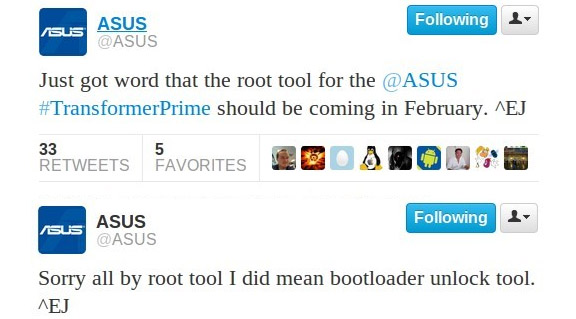 Asus Transformer Prime bootloader unlock tool to be released in February