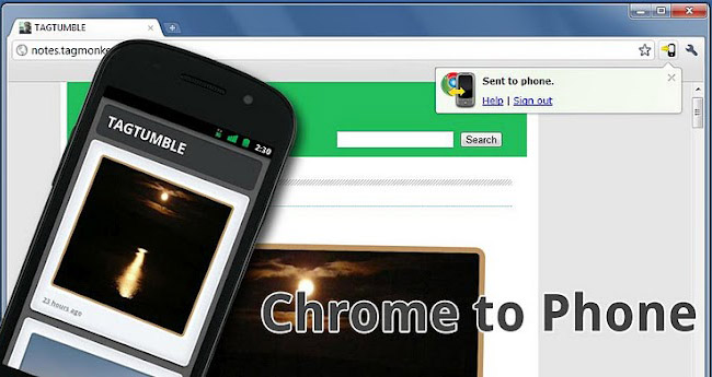 Google Chrome to Phone Android app gets new look and feel, landscape support