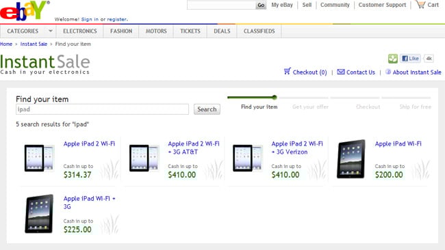 eBay Instant Sale trade-ins surge in anticipation of iPad 3