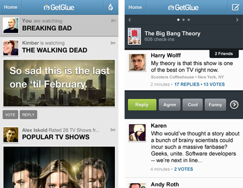 GetGlue's Android app gets visual stream, conversations and guide updates