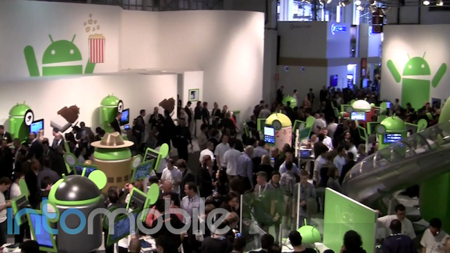 Google Booth at MWC 2012
