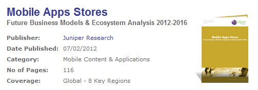 Juniper Research: Consumer mobile app revenues to pass $50 billion by 2016