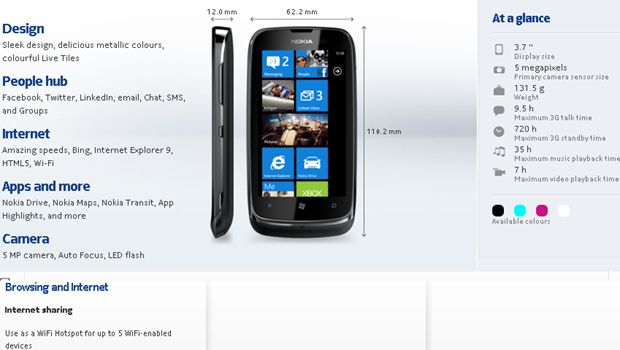 Nokia Lumia 610 rocks Wi-Fi hotspot