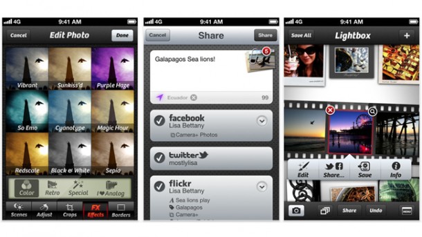 Camera+ for iOS adds a slew of new features, API support