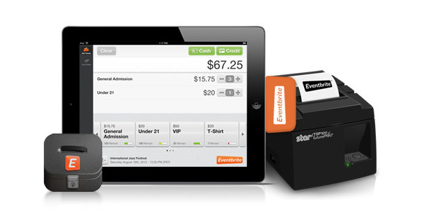 Eventbrite launches its first hardware - At The Door Card Reader for iPad