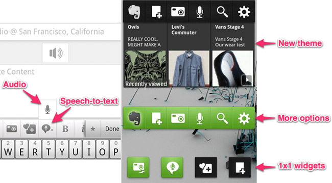 Evernote for Android 3.6 adds speech-to-text capability, widget enhancements