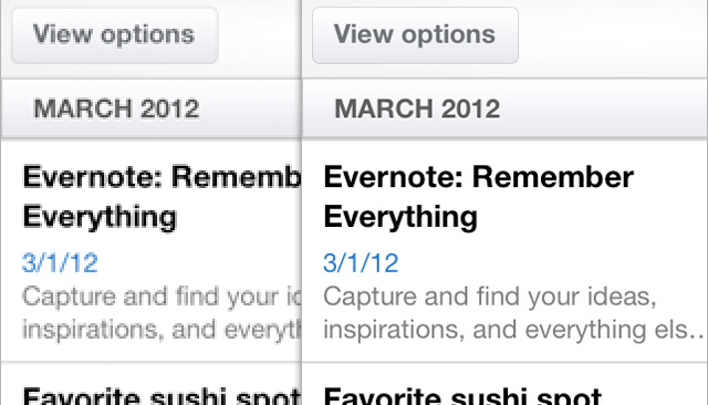 Evernote, Evernote Peek and Skitch get Retina display updates