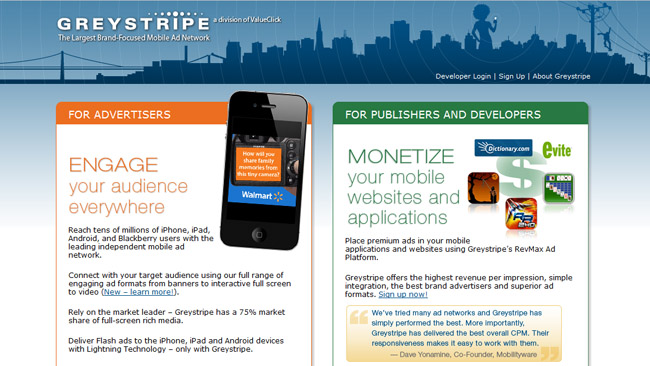 Greystripe: You may hate them, but full-screen mobile ads make money for publishers