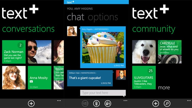 textPlus goes for Windows Phone users