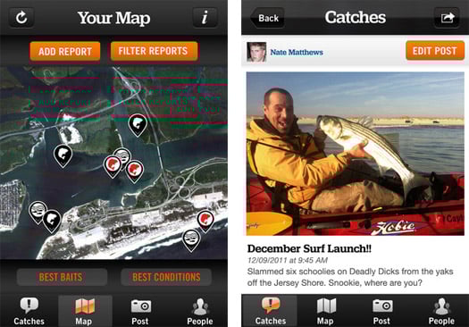 Field & Stream' Catchbook is a social fishing journal for iPhone