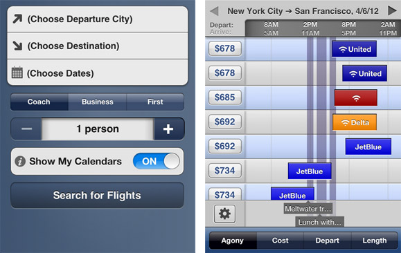Hipmunk now integrates with your calendar, makes sure you book the right flight and hotel nearby events you're attending