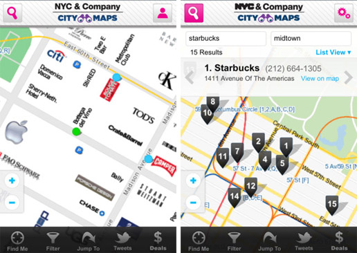 The New York City launches its own iPhone app, powered by CityMaps