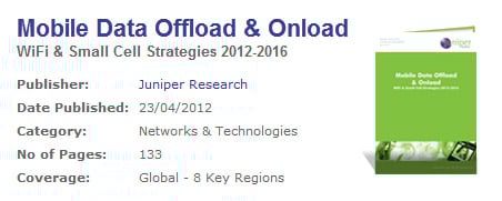Juniper Research: Notebooks and eReaders to onload 24% of their data traffic to mobile networks by 2016