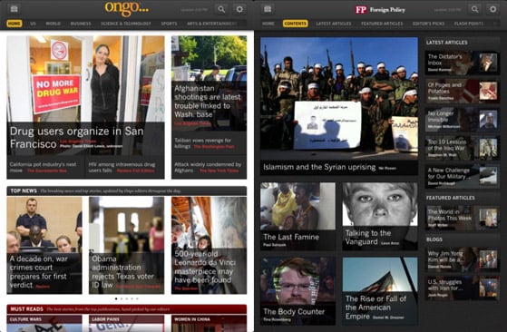 Ongo updates its iPad magazine app with Retina Display support, improved UI and functionality