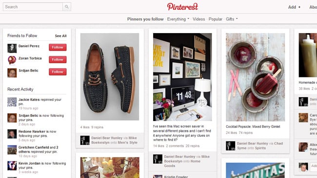 Where's my Pinterest Android app