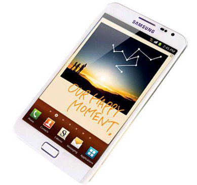 White Samsung Galaxy Note is in Canada!