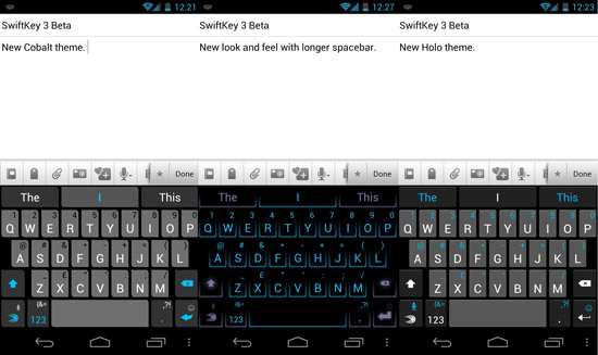 SwiftKey 3 Beta rocks bigger space key though can handle your text without it