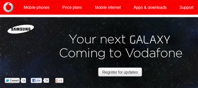 UK: Vodafone, O2 to sell the next Samsung Galaxy