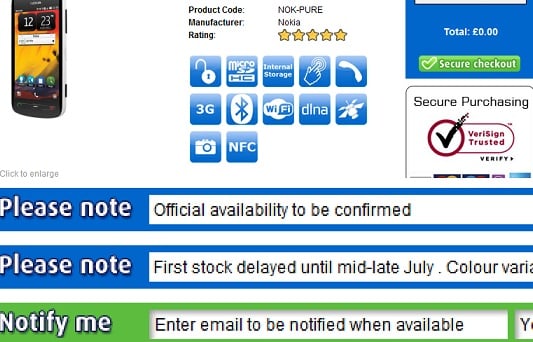 UK: Nokia 808 PureView delayed until July?