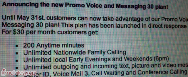 TELUS unveils its own Voice and Messaging 30 plan