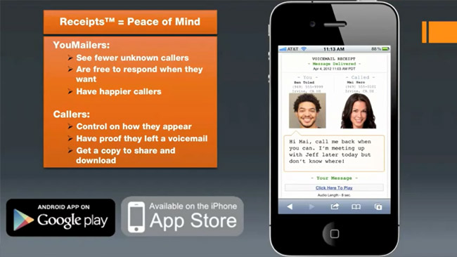 YouMail Receipts add automatic reply-by-text to voicemail