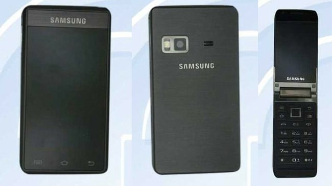 China Unicom's Samsung GT-B9120 is an Android-powered clamshell with two touchscreens