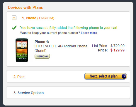 Sprint's HTC Evo 4G LTE now just $129.99 on Amazon