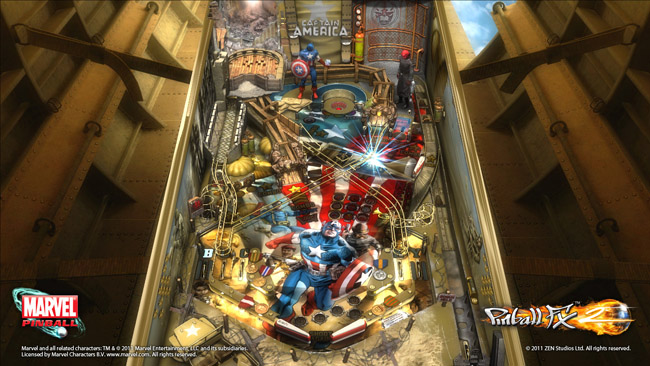 Zen Pinball gets two new Marvel tables - Captain America and Fantastic Four