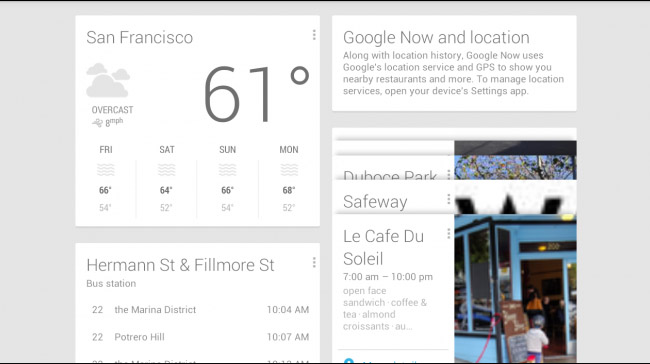 Google Now pulled out from Jellybean and ported to Ice Cream Sandwich