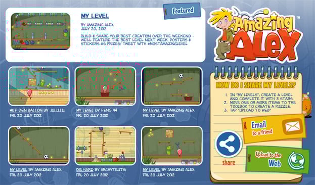 Amazing Alex surpasses 30,000 user-generated levels in under a week