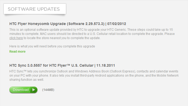 US Cellular's HTC Flyer gets Honeycomb update, a dozen users cheer in joy