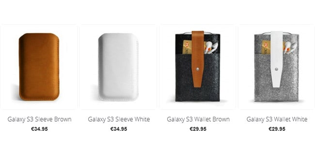 Dutch Mujjo unveils fancy sleeves for Samsung Galaxy S3