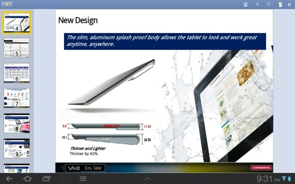 Sony Xperia Tablet with quad-core processor and 9.4-inch screen launching in September