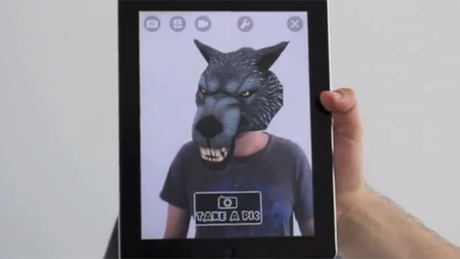 Zappar-branded Zaphats create animated 3D masks on the face of the wearer