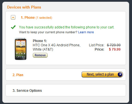 AT&T's HTC One X now just $79.99 on Amazon Wireless