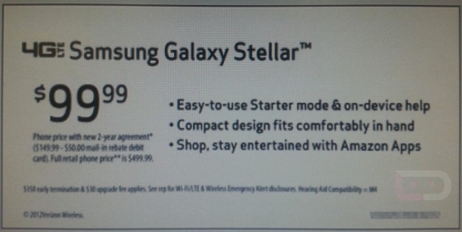Samsung Galaxy Stellar coming to Verizon with Starter Mode, pre-loaded Amazon Apps