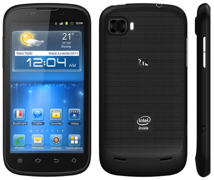 ZTE Grand X IN rocks Intel Atom Z2460 CPU