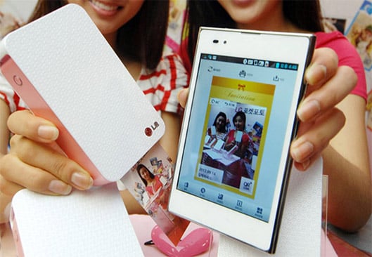 LG Pocket Photo is a small, Bluetooth-enabled mobile picture printer