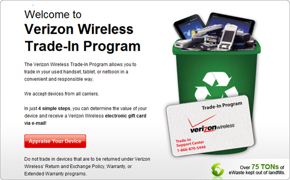 Verizon Wireless In Store Trade-In Program hits 1 million mark