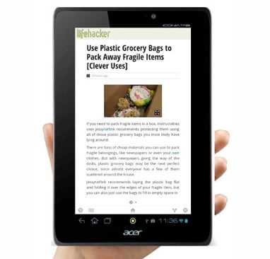 Acer Iconia Tab A110 officially announced, again