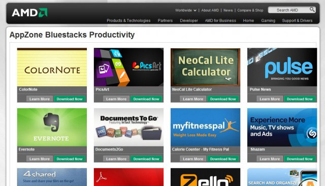 AMD teams-up with BlueStacks to launch AppZone, Android app portal for Windows PCs
